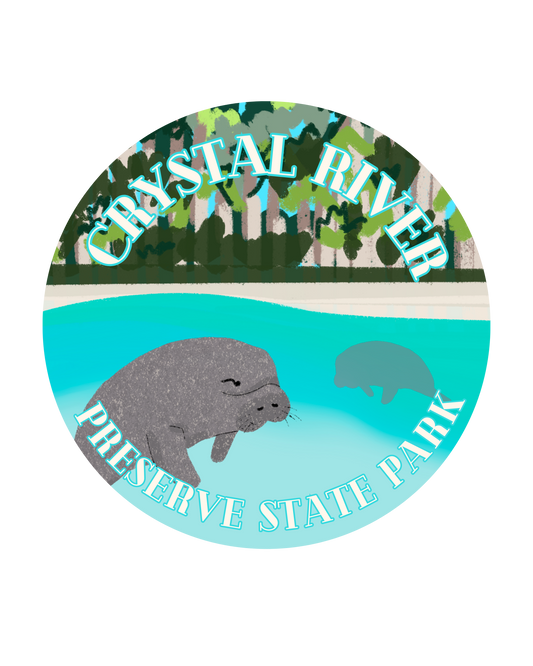 "Crystal River Preserve State Park" Sticker