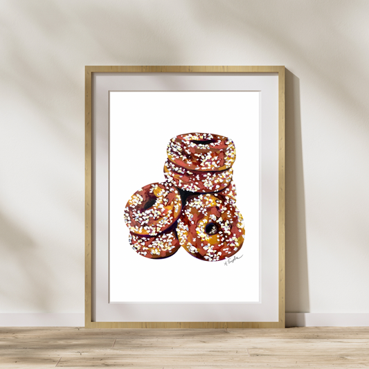 "Cider Donuts" Art Print