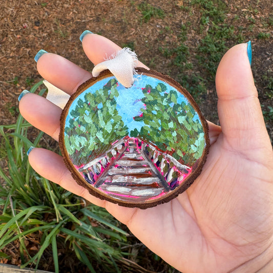 Weedon Island Wood Slice Ornament