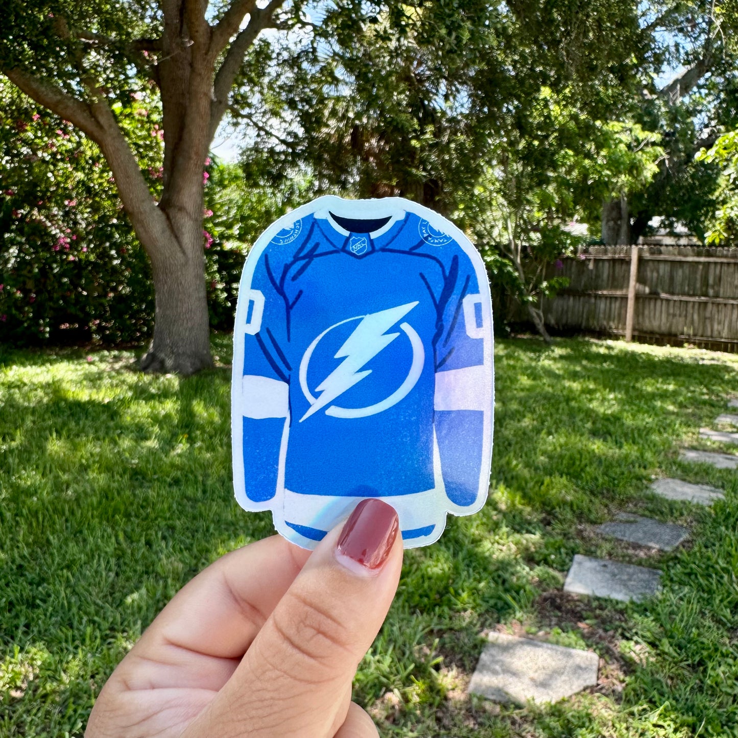 "Lightning Jersey" Holographic Sticker