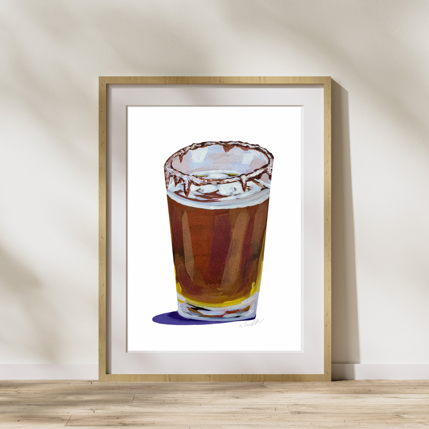 “Pumpkin Pint with Cinnamon Rim” Art Print