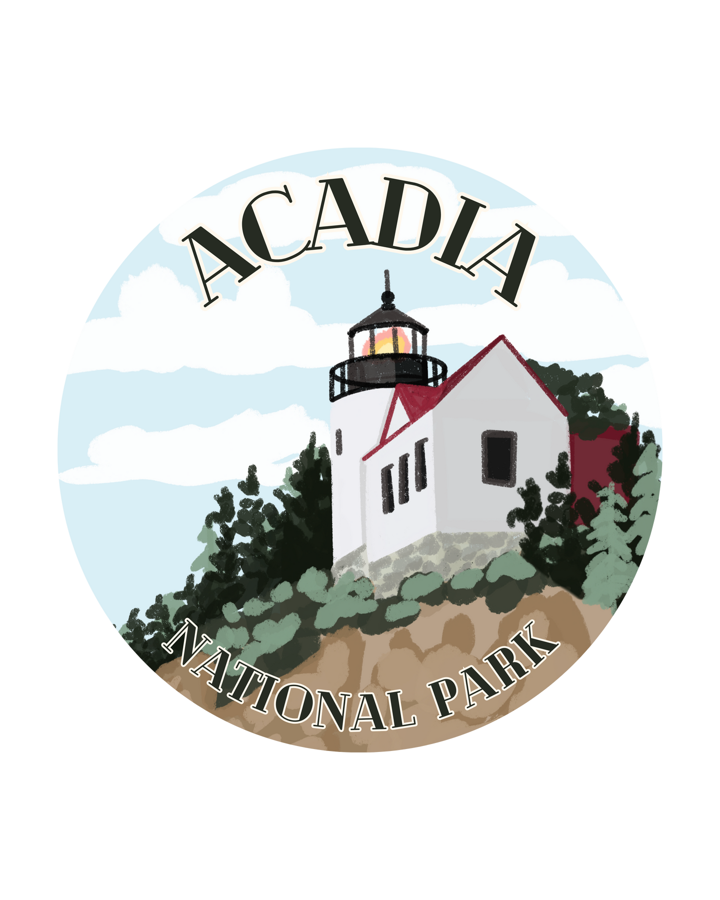 "Acadia National Park" Sticker