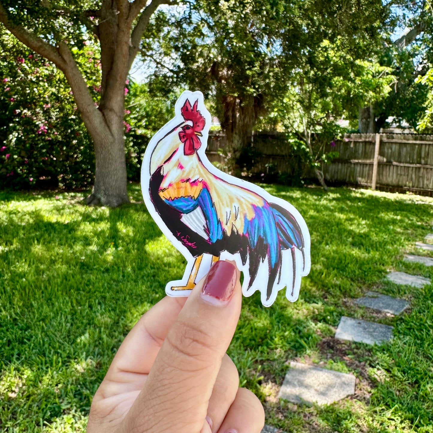 "Ybor City Rooster" Sticker