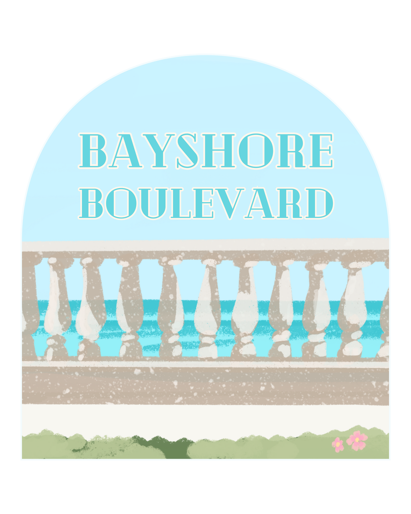 "Bayshore Boulevard" Sticker