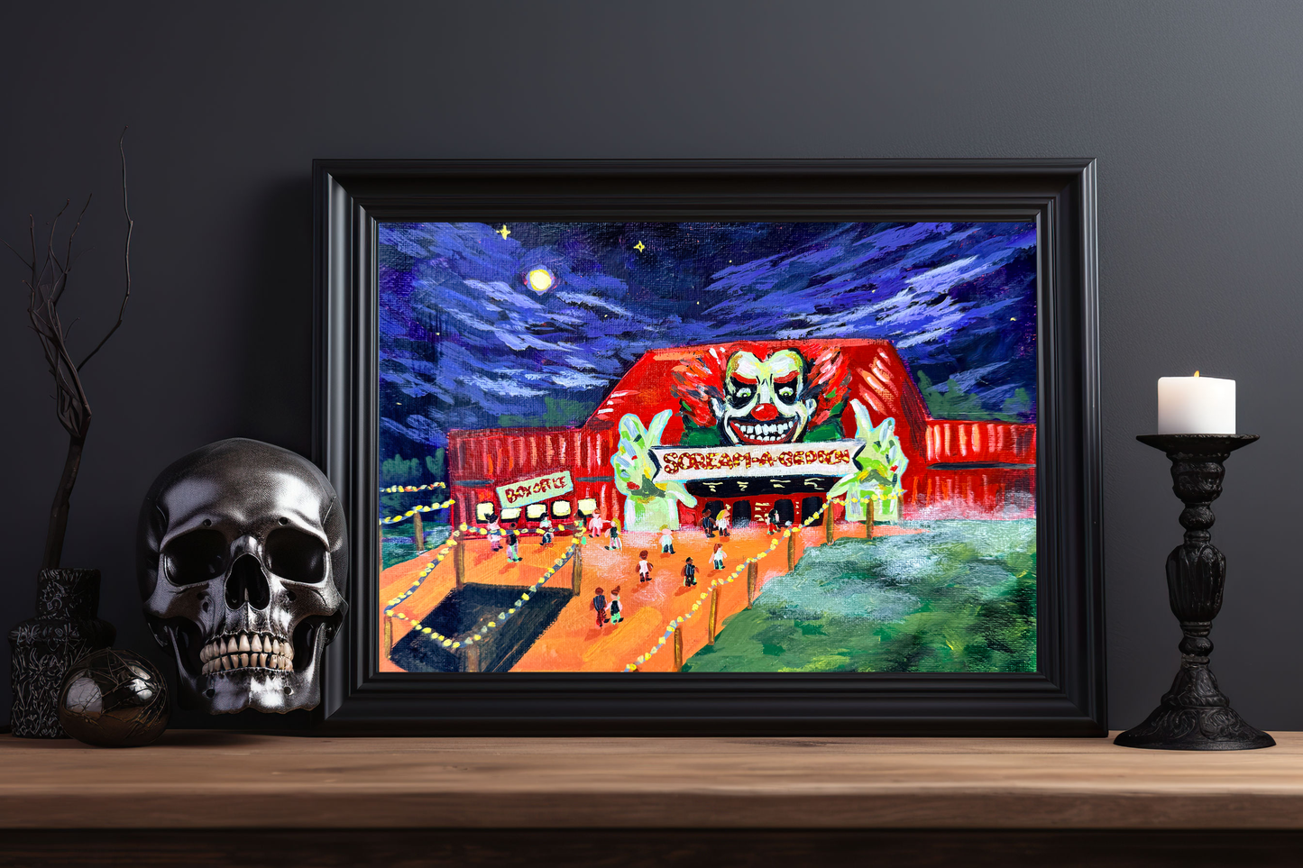 "Screams Into the Night" Art Print