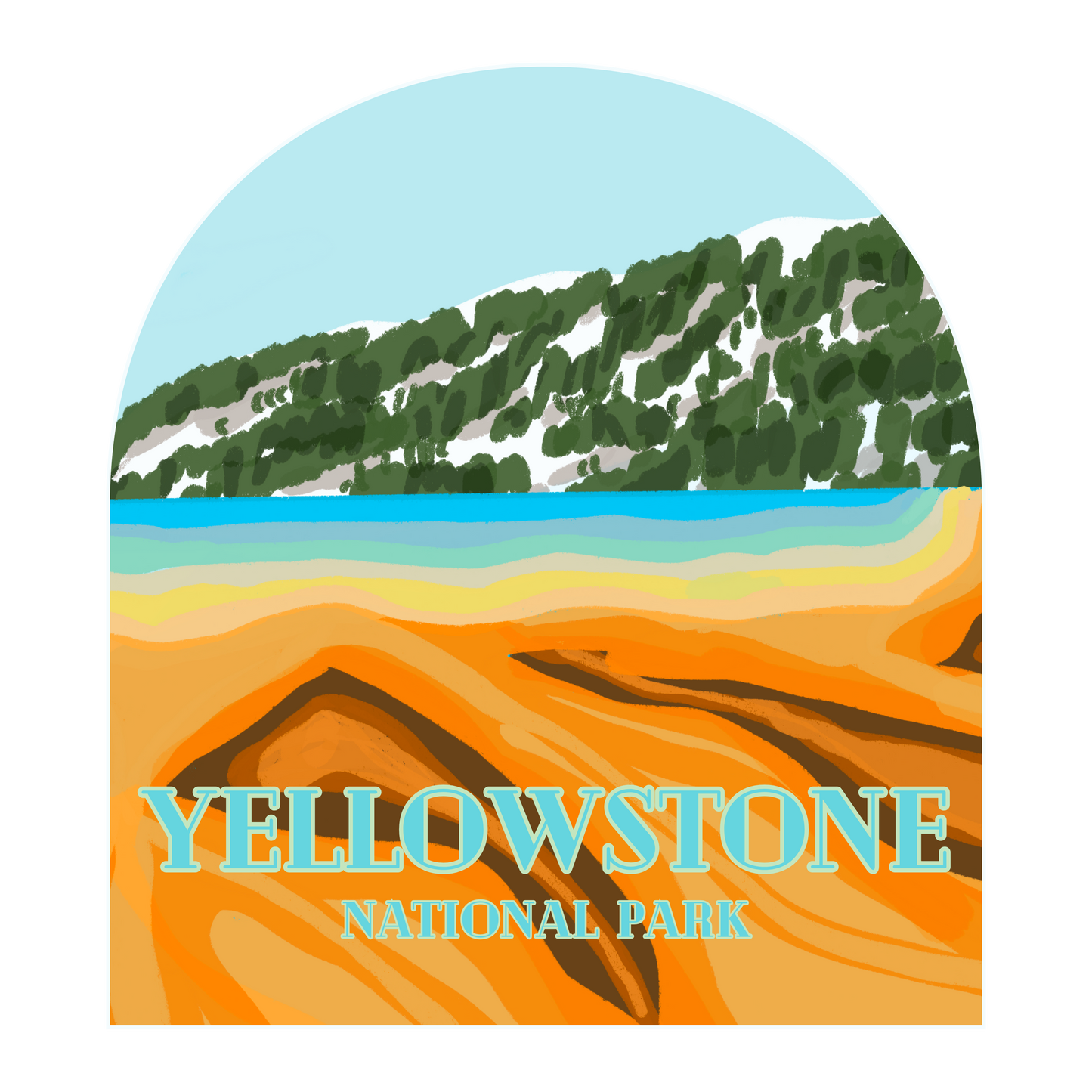 "Yellowstone National Park" Sticker