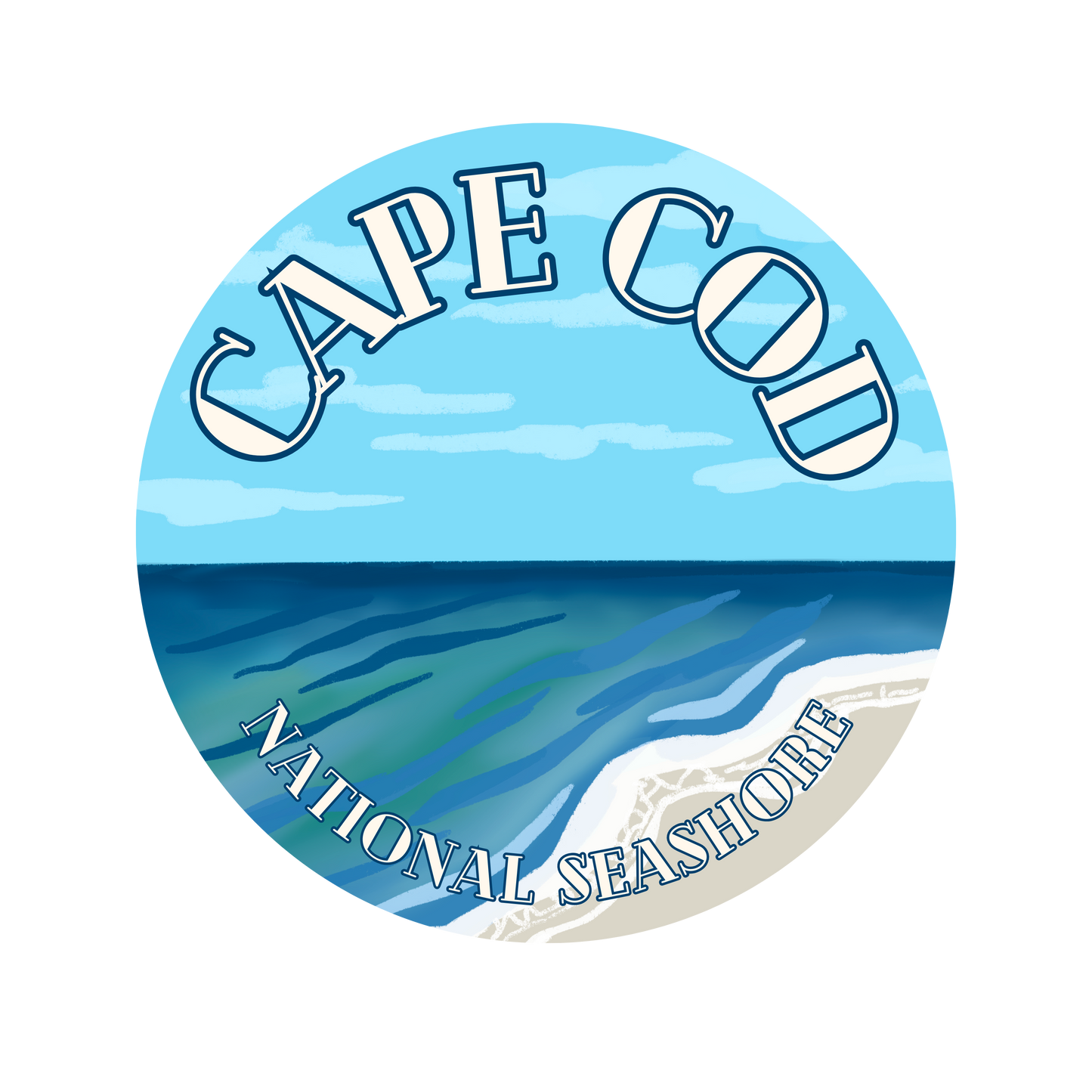 "Cape Cod National Seashore" Sticker