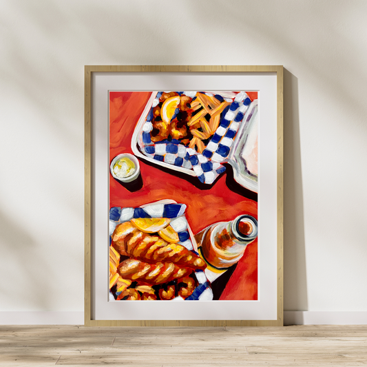 "Fish and Chips" Art Print