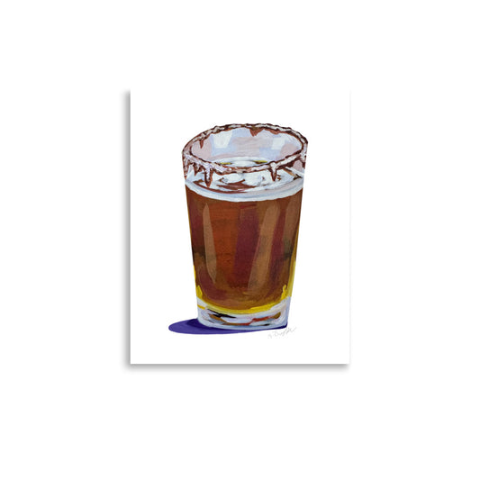 “Pumpkin Pint with Cinnamon Rim” Art Print