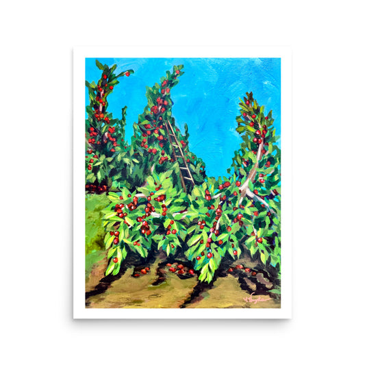 "Let's Go Apple Picking" Art Print