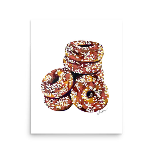 "Cider Donuts" Art Print