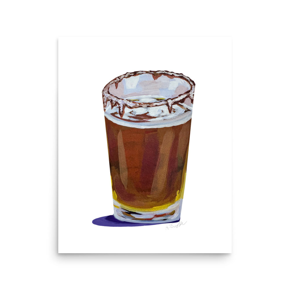 “Pumpkin Pint with Cinnamon Rim” Art Print