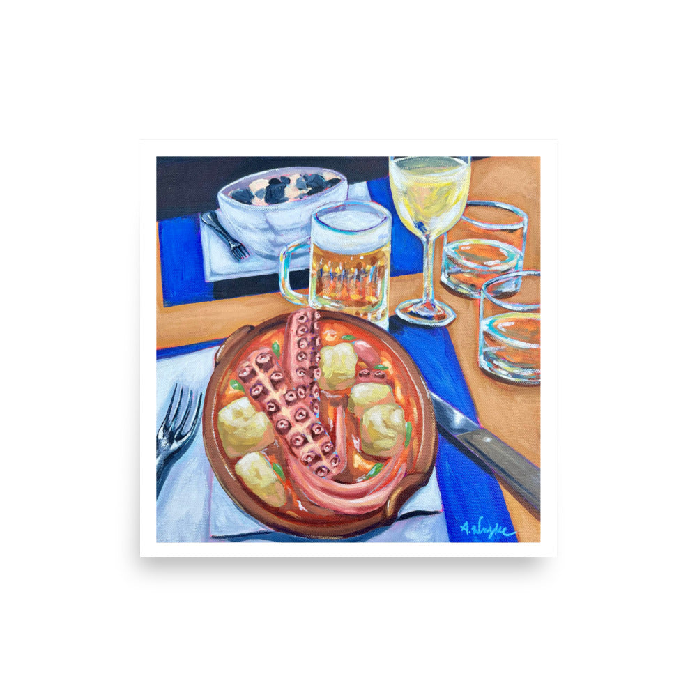 "Dinner at Fado" Art Print