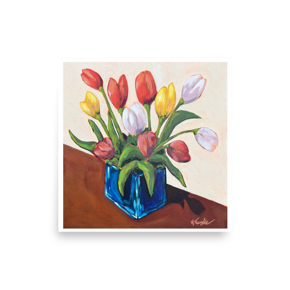 "Tulips on My Front Step" Art Print