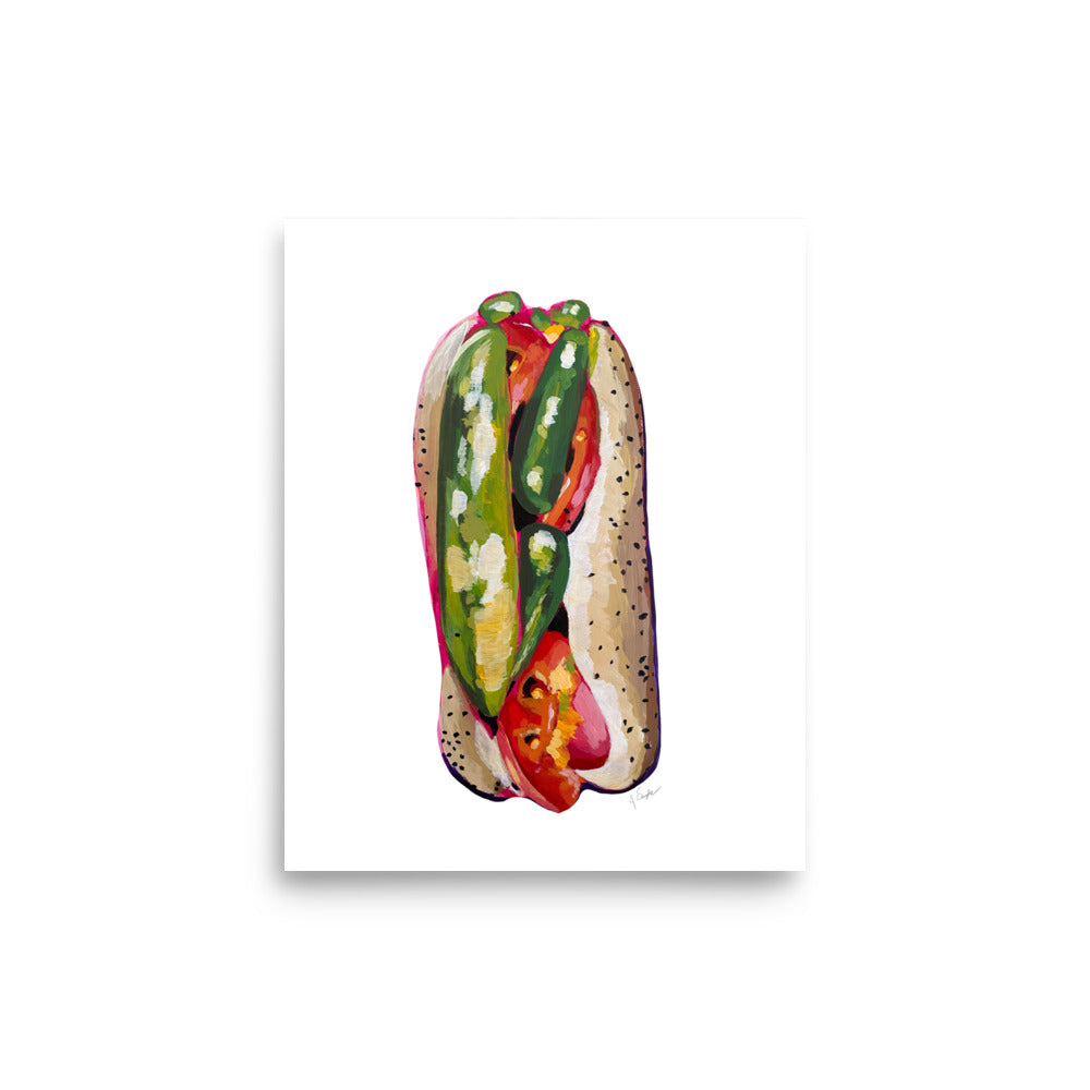 "Chicago Dog" Art Print