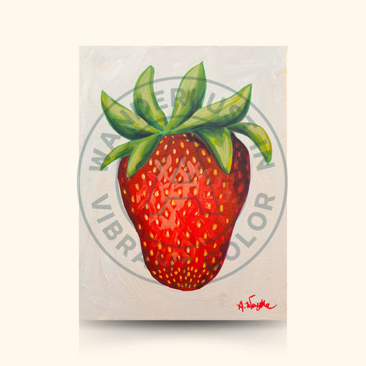 "Plant City Strawberry" 9x12 Unframed