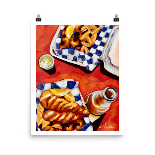 "Fish and Chips" Art Print
