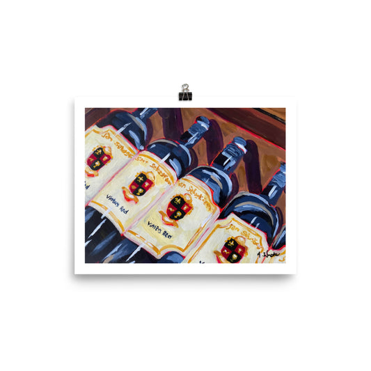 "Vintner's Red" Art Print