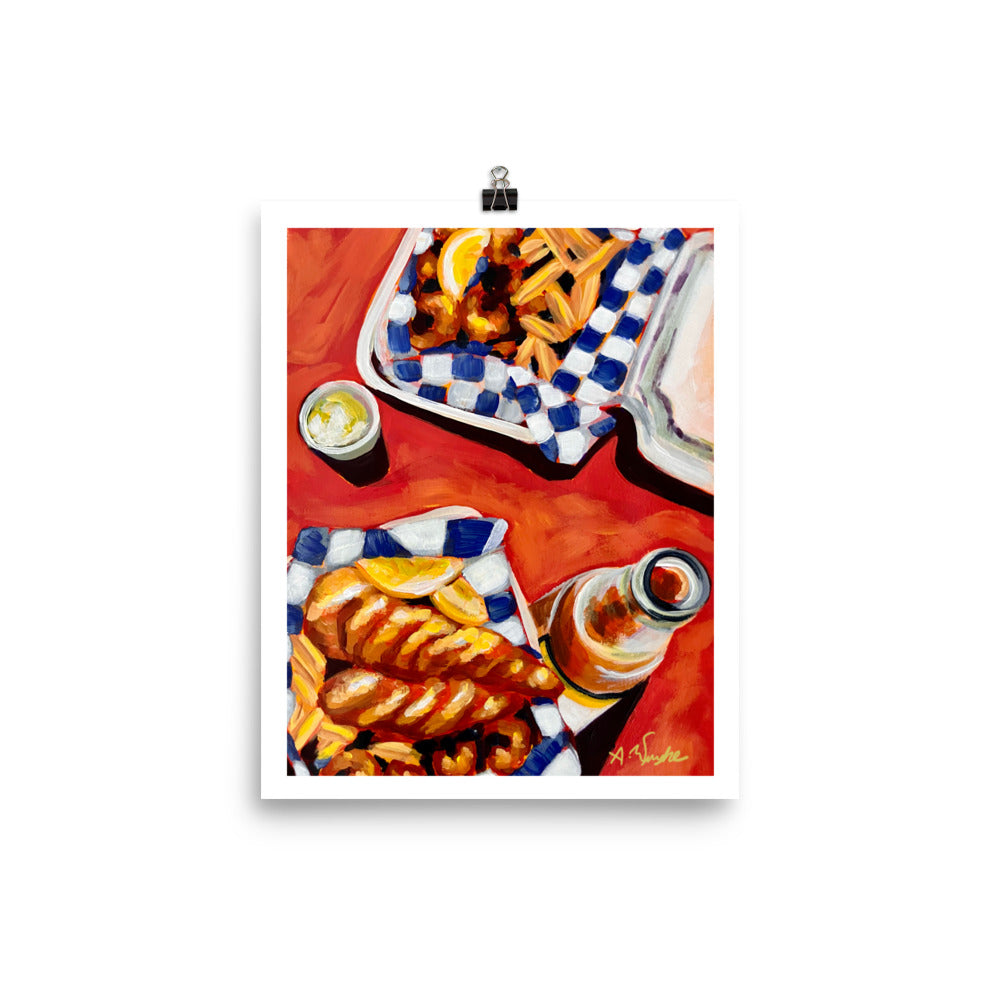 "Fish and Chips" Art Print